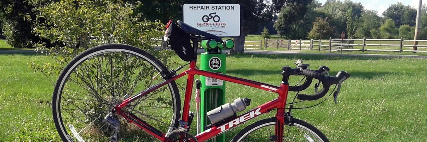 Bicicleta en la estación de reparo