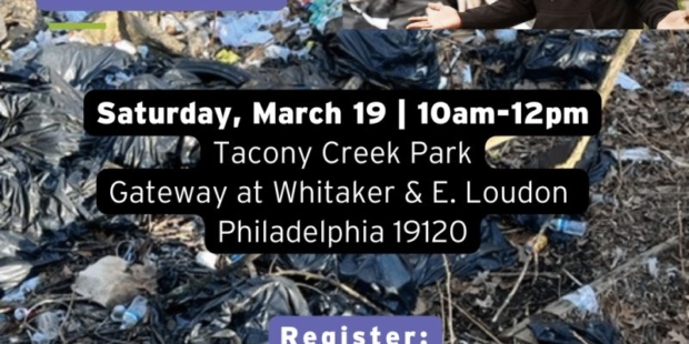 Ya Fav Trashman Cleanup in Tacony Creek Park