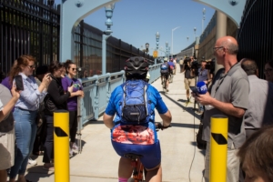 Ben Franklin Bridge Pedestrian Walkway | Photo by Paige Knapp