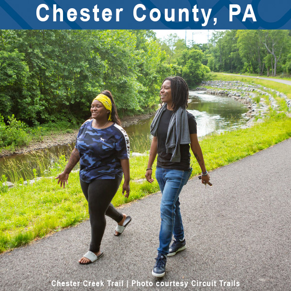 Chester County, PA - Chester Creek Trail | Photo courtesy Circuit Trails
