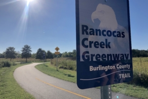 Signage on New Jersey's Rancocas Greenway | Photo by Anya Saretzky